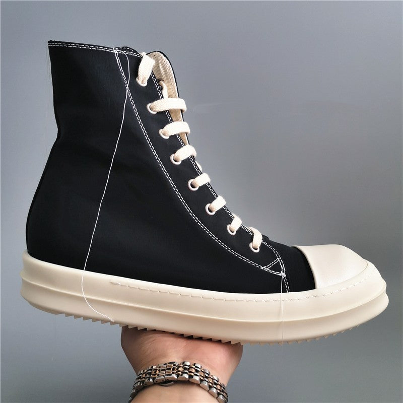High Top Canvas Shoes with Thick TPU Sole Unisex