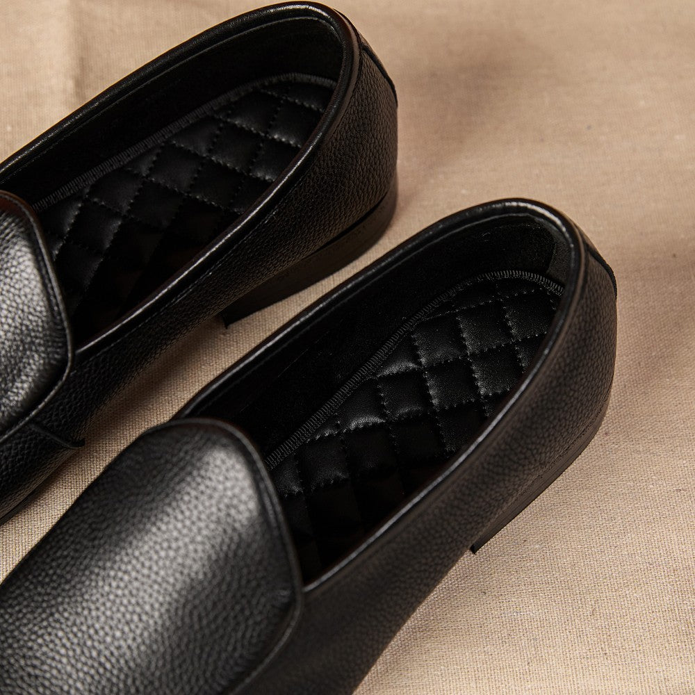 Men’s Summer Business Casual Leather Slip-On Shoes