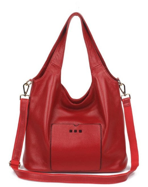 Denise Genuine Leather Rivet Street Trend Bag