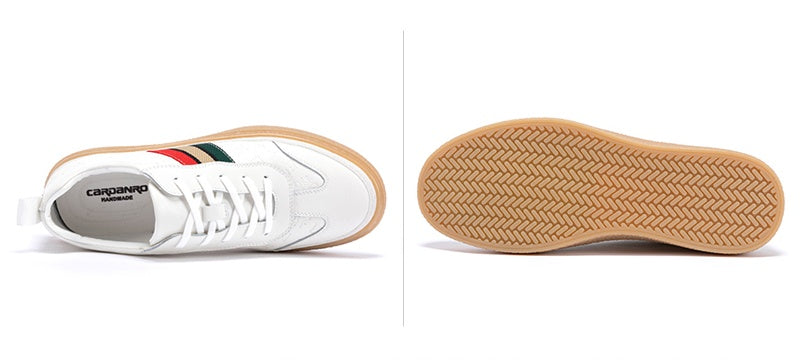 Men’s Korean High-Top Casual Sneakers with Mid Heel