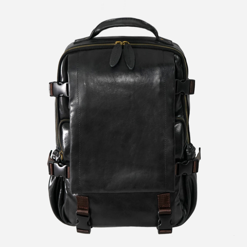 Men’s Handmade Leather Business Backpack, 43x31x15cm