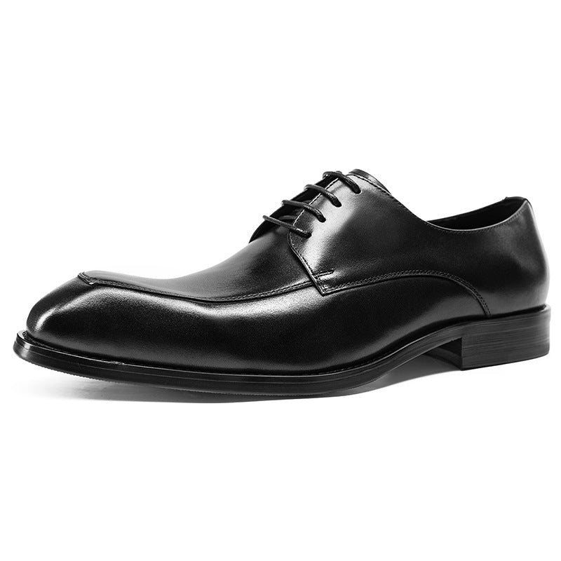 Men’s British Style Handmade Pointed Leather Shoes