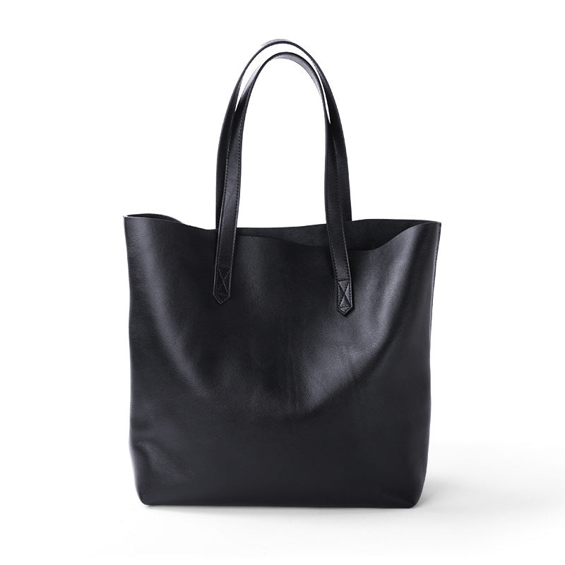 Large Cowhide Leather Women’s Single Shoulder Tote