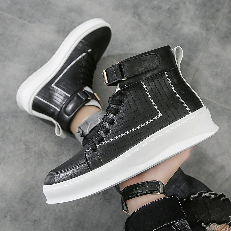 Tide Brand Youth Board Shoes with Metal Buckle