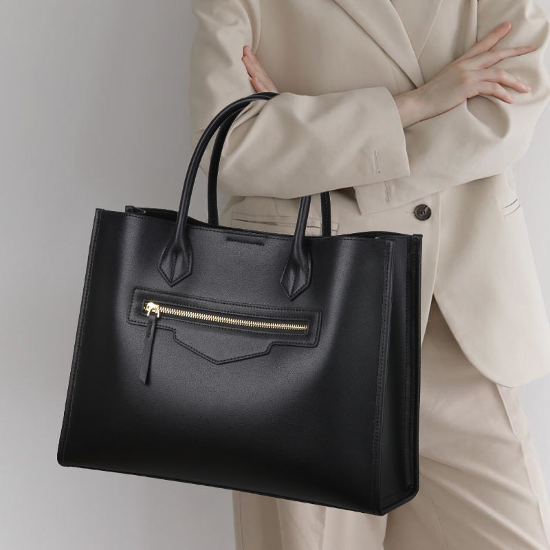Women’s Large Genuine Leather Tote Bag with Laptop