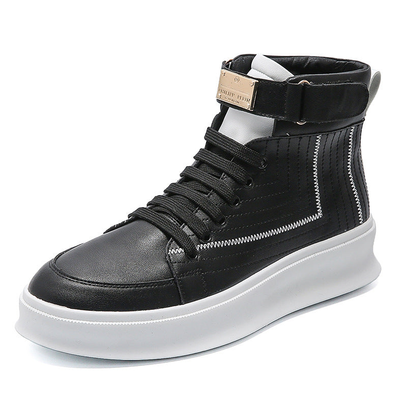 Tide Brand Youth Board Shoes with Metal Buckle