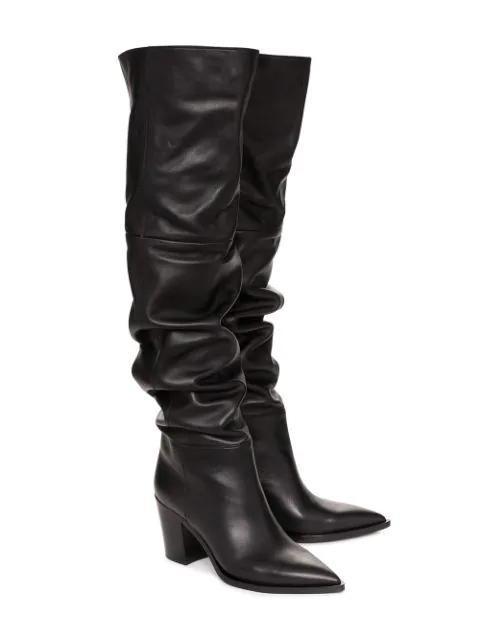 Women’s Pointed Toe Thick Heel Over-The-Knee Boots