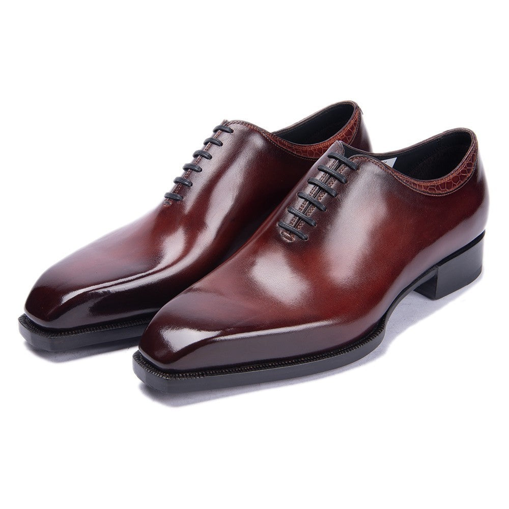 Men’s Leather Oxford Dress Shoes Lace-Up