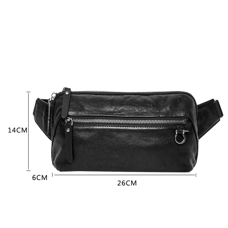 Men's New Vintage Top Layer Cow Leather Casual Bag