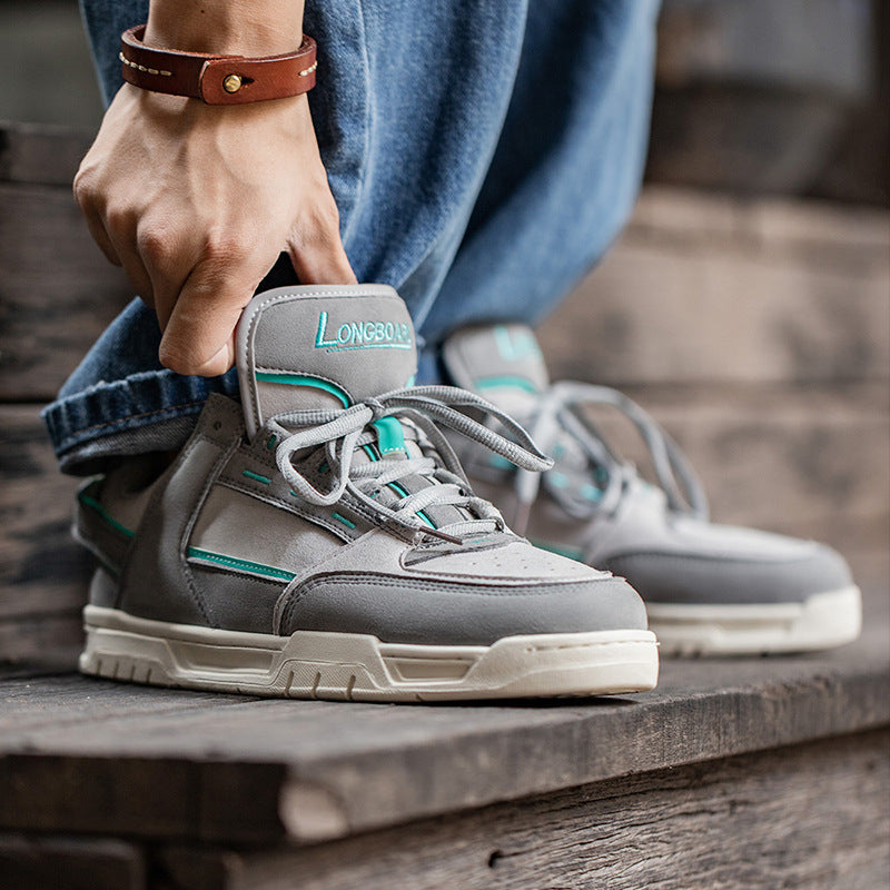 Men’s Retro American Street Skateboard Shoes Low Top