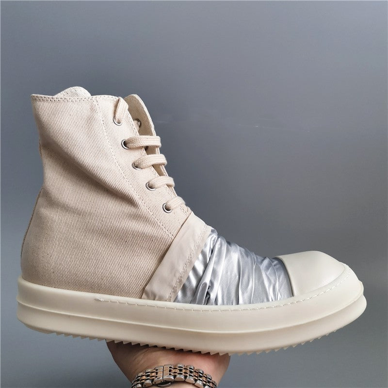 High Top Canvas Shoes with Thick TPU Sole Unisex
