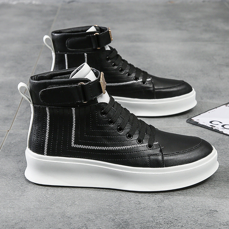 Tide Brand Youth Board Shoes with Metal Buckle