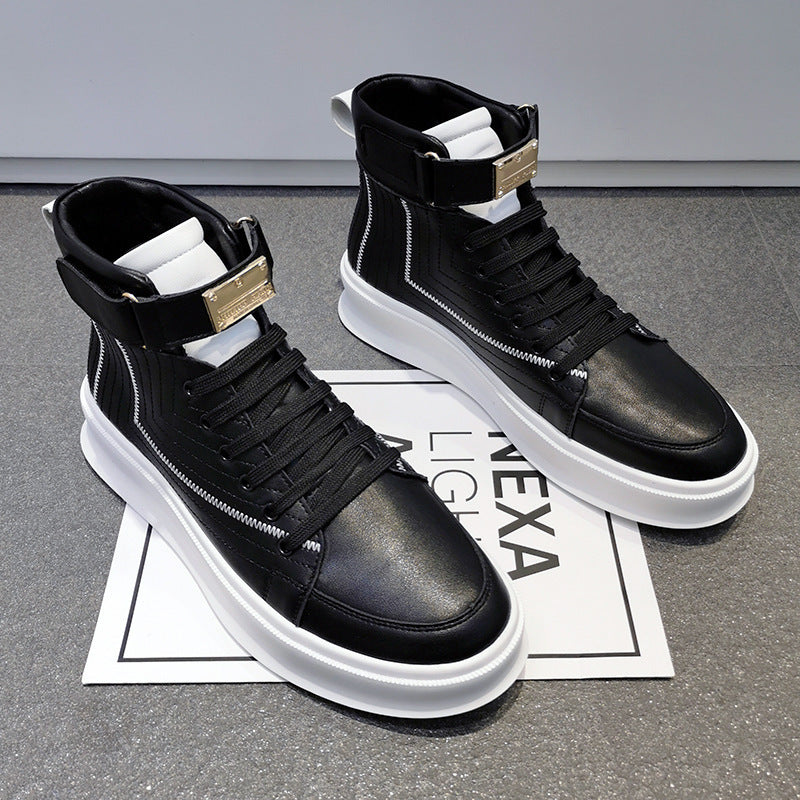 Tide Brand Youth Board Shoes with Metal Buckle