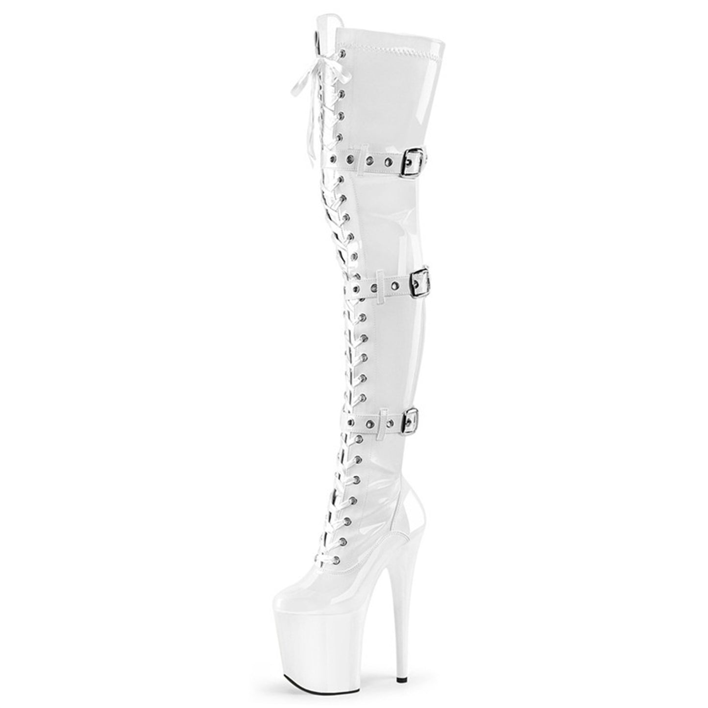 Over-the-Knee Waterproof Platform Stiletto Boots