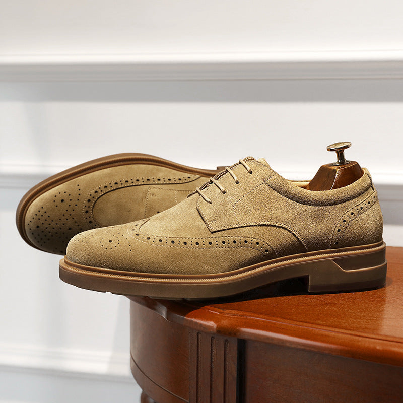 Men's Vintage Suede Leather Breathable Formal Shoes