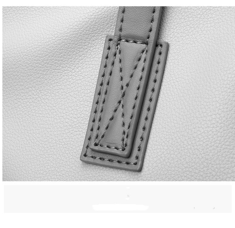 Premium Practical PU Leather Ladies Handbag - Grey