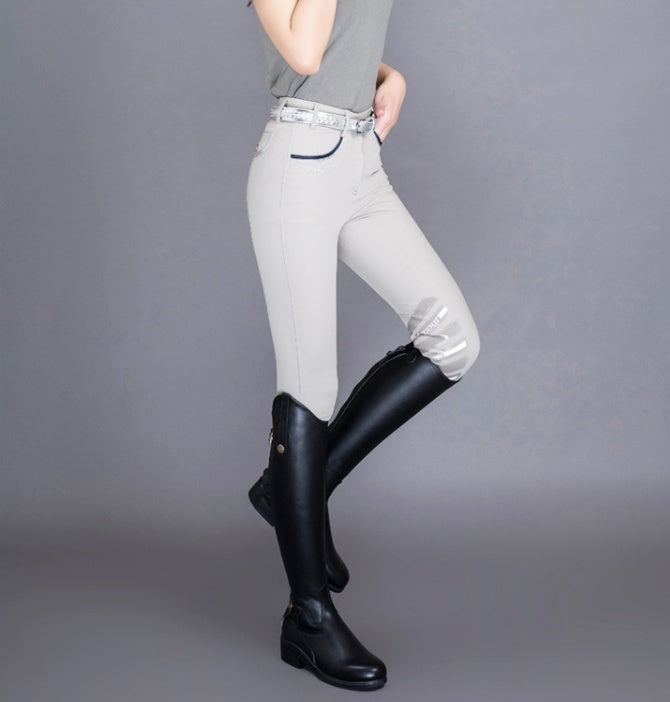 High Tube Alpaca Leather Equestrian Knight Boots