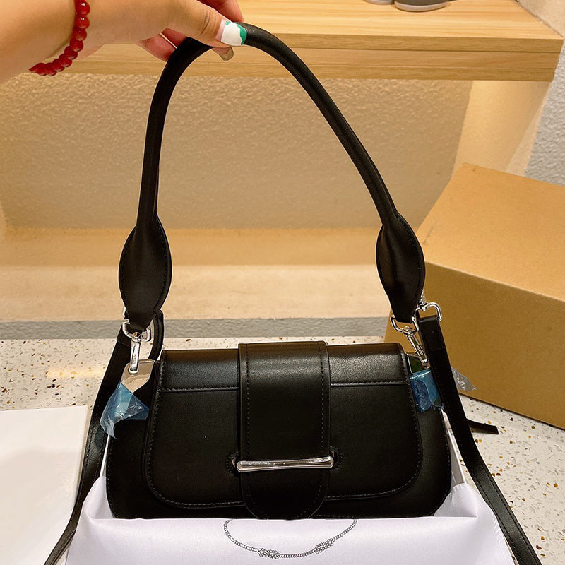Women’s Retro Cowhide Leather Large Shoulder Bag