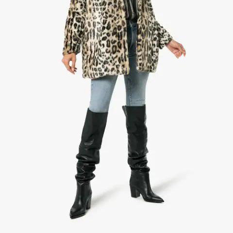 Women’s Pointed Toe Thick Heel Over-The-Knee Boots