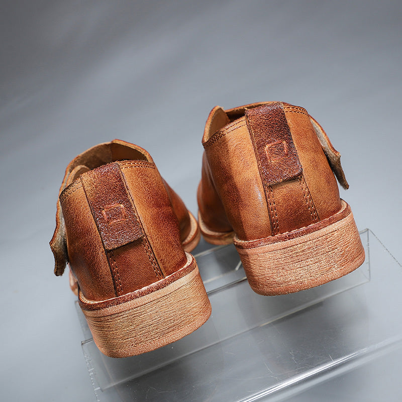 Women’s Lightweight Leather Casual Flat Shoes
