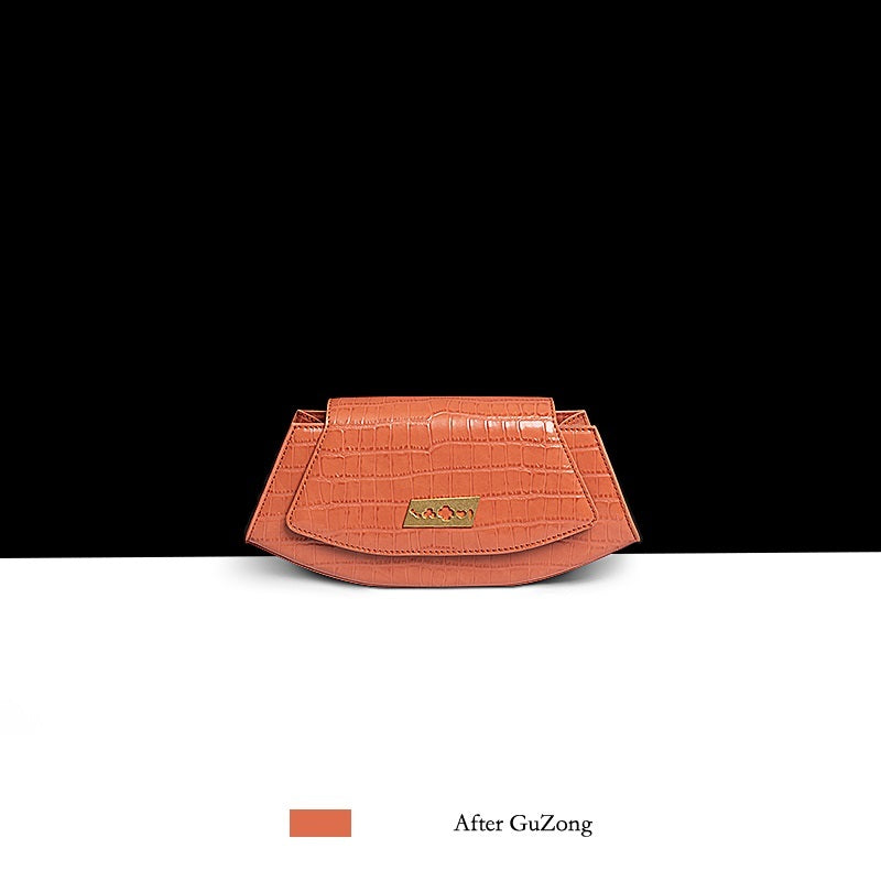 Women's Retro One Shoulder Handbag - Green Orange