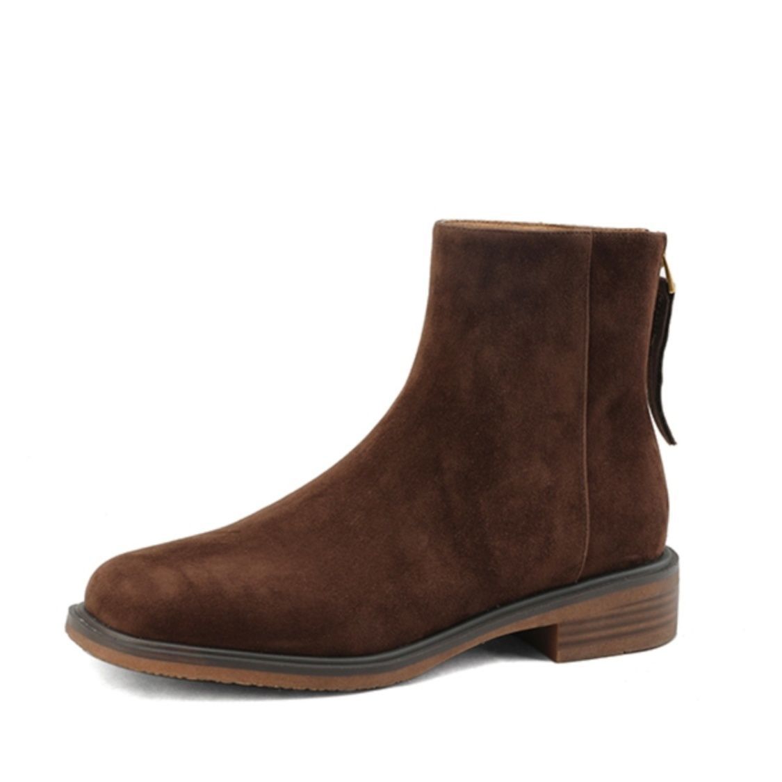 Women's British Style Martin Boots Thick Sole Leather