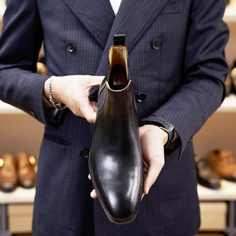 American Style Men's Chelsea Boots | Cowhide Leather