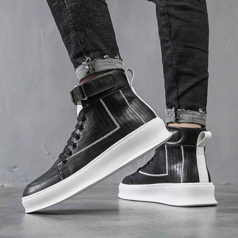 Tide Brand Youth Board Shoes with Metal Buckle