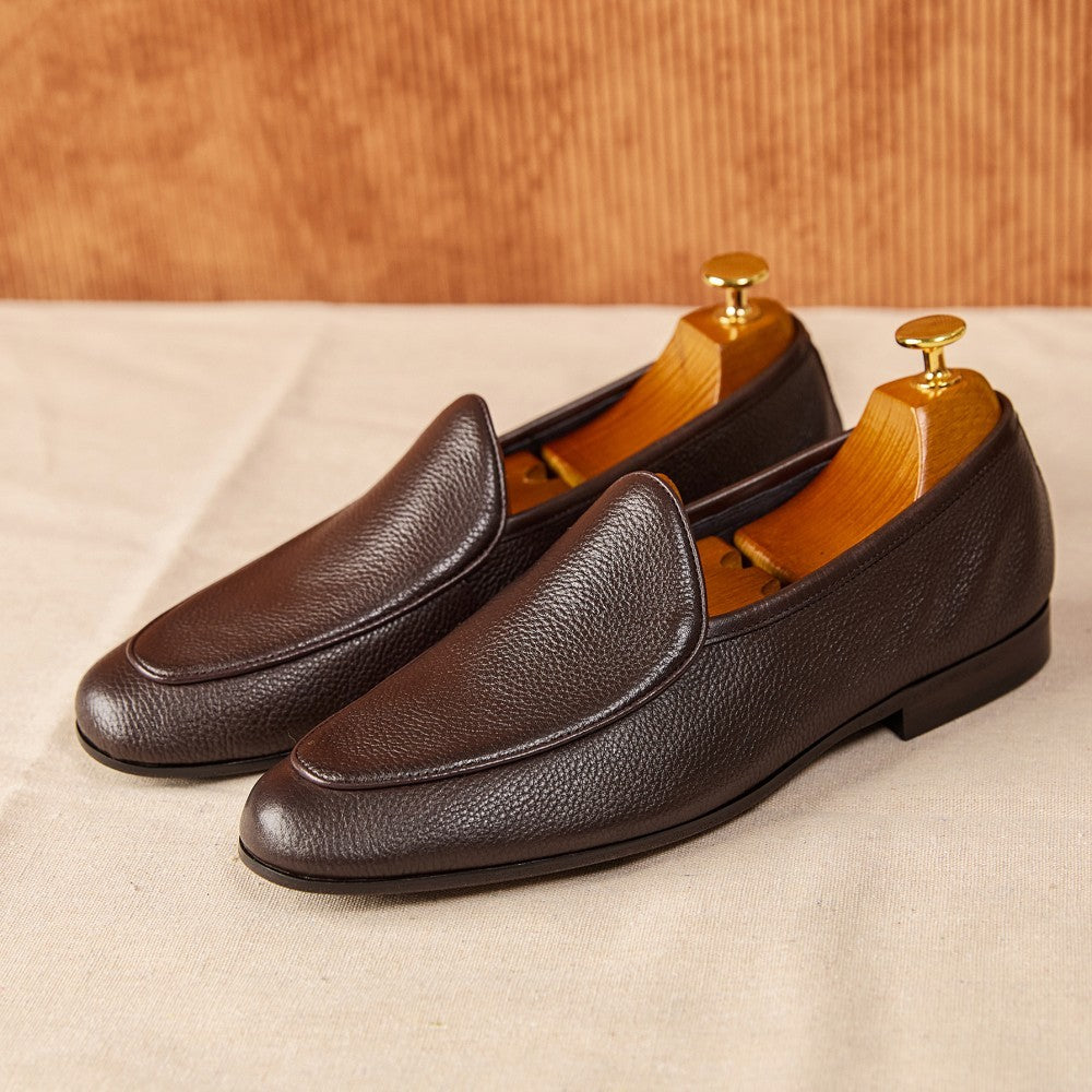Men’s Summer Business Casual Leather Slip-On Shoes
