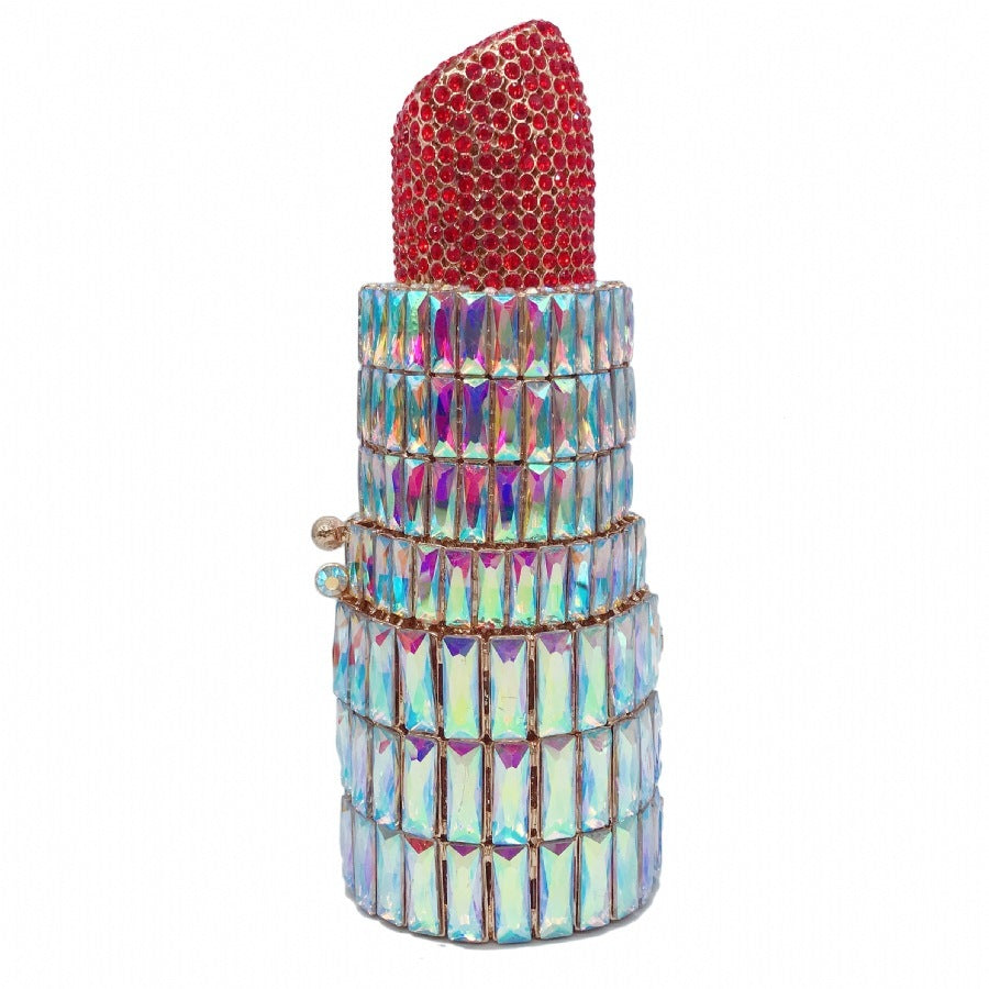 Women's Lipstick Shaped Synthetic Leather Evening Clutch