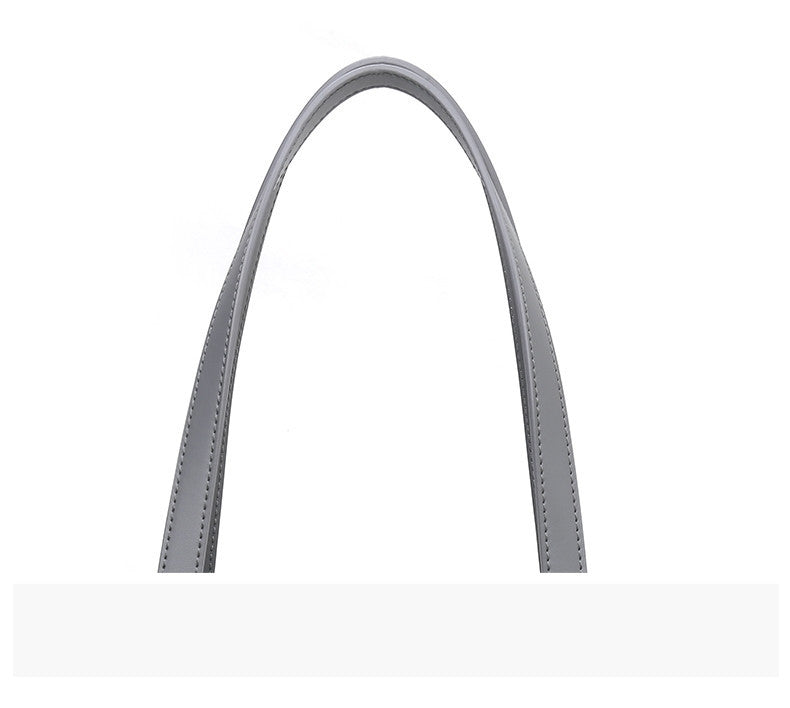 Premium Practical PU Leather Ladies Handbag - Grey