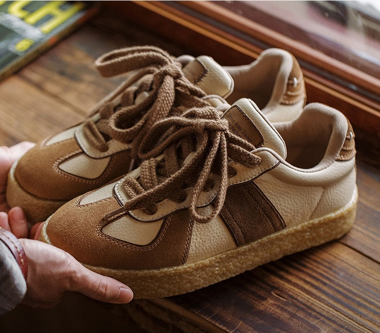 Retro Men's Low-Top Thick Platform Skateboard Shoes