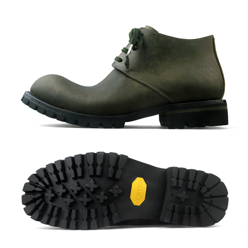 Men's Handmade Genuine Leather Retro Work Boots