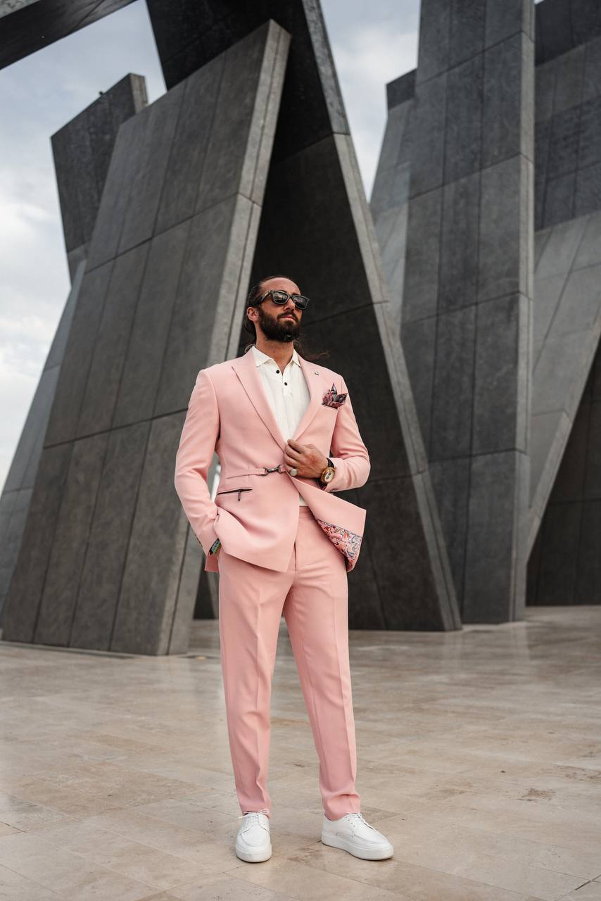 Pink Modern Suit