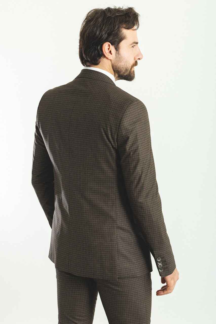 Brown Special Design Slim Fit Suit