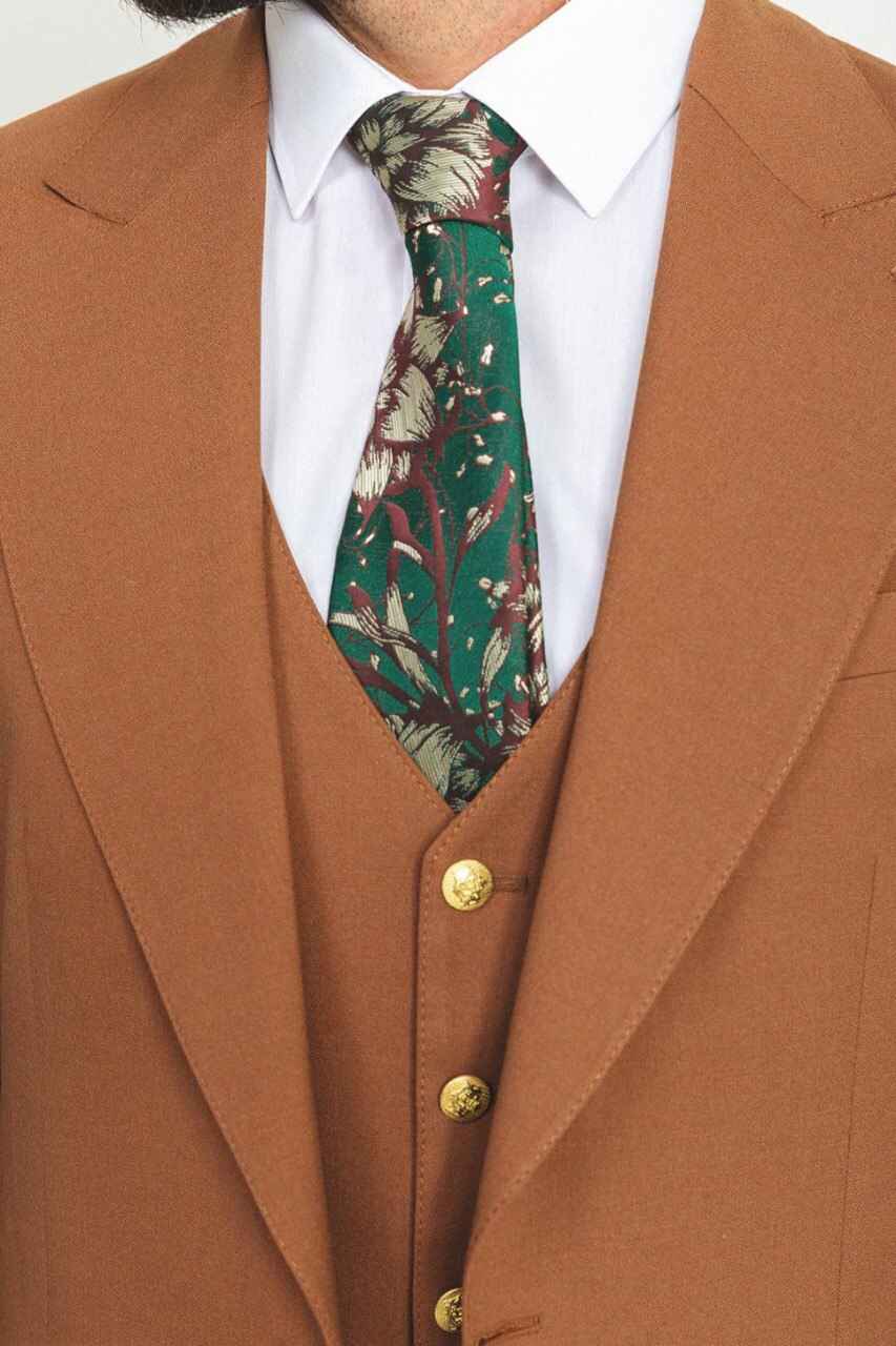 Camel Special Design Slim Fit Suit