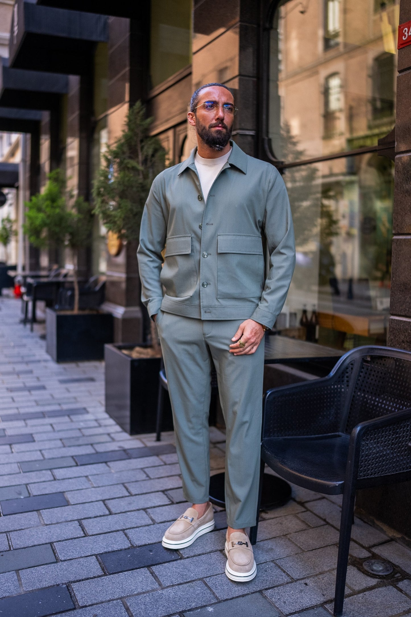 Sage Green Casual Summer Set