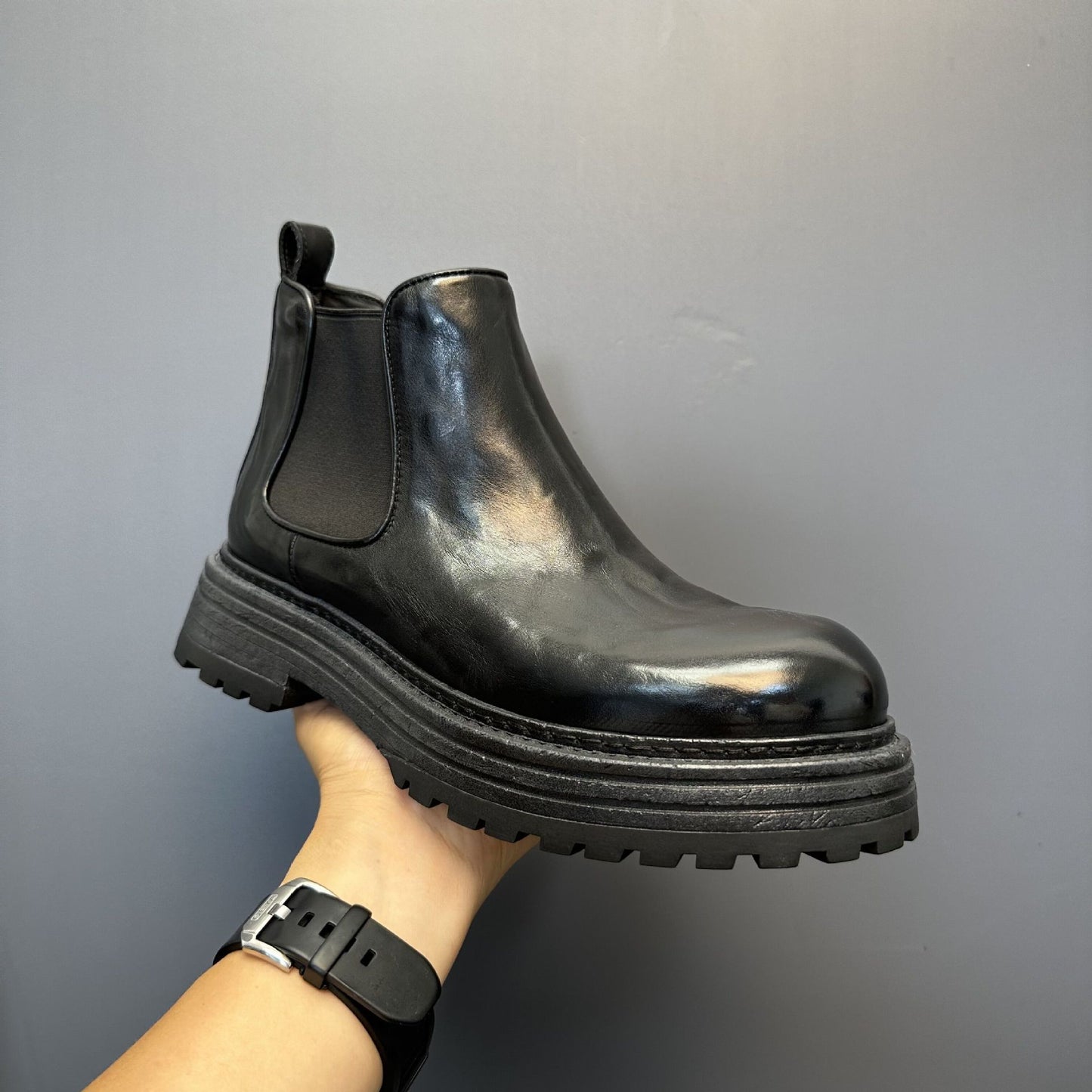 Men's Retro Genuine Leather High-top Martin Boots