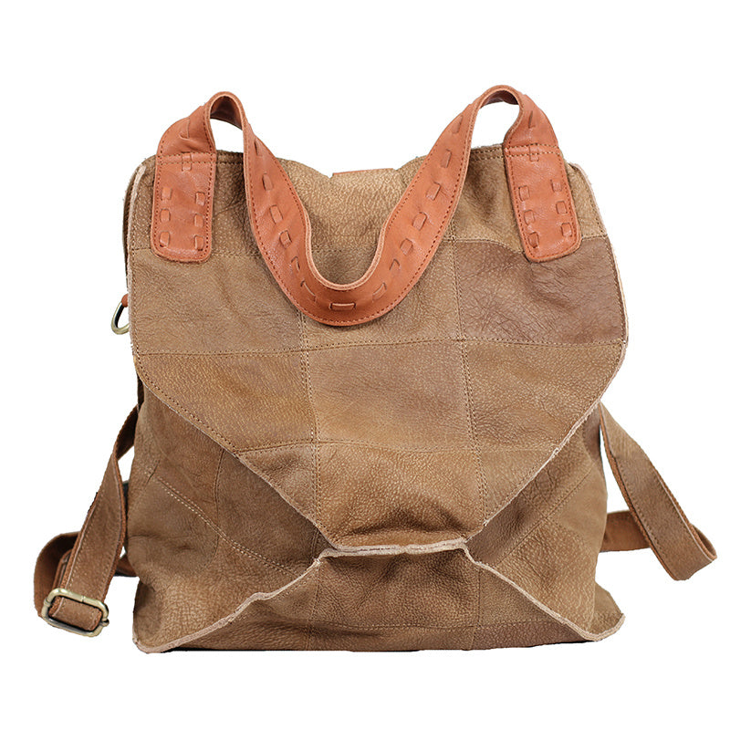Women’s Retro Pure Cowhide Brown Crossbody Bag
