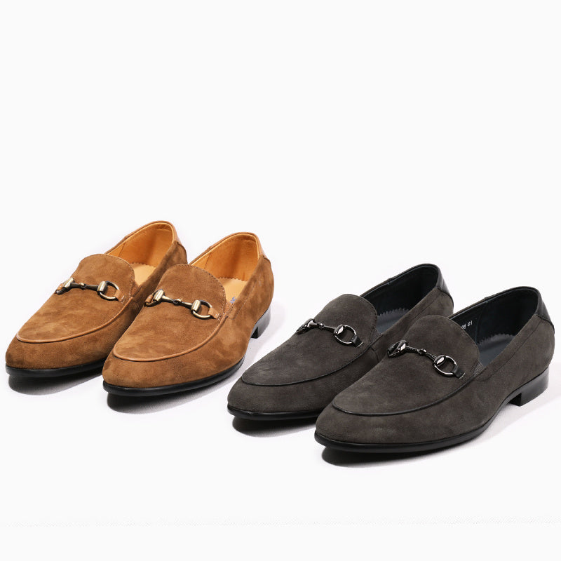 Men's Suede Horsebit Slip-On Breathable Loafers