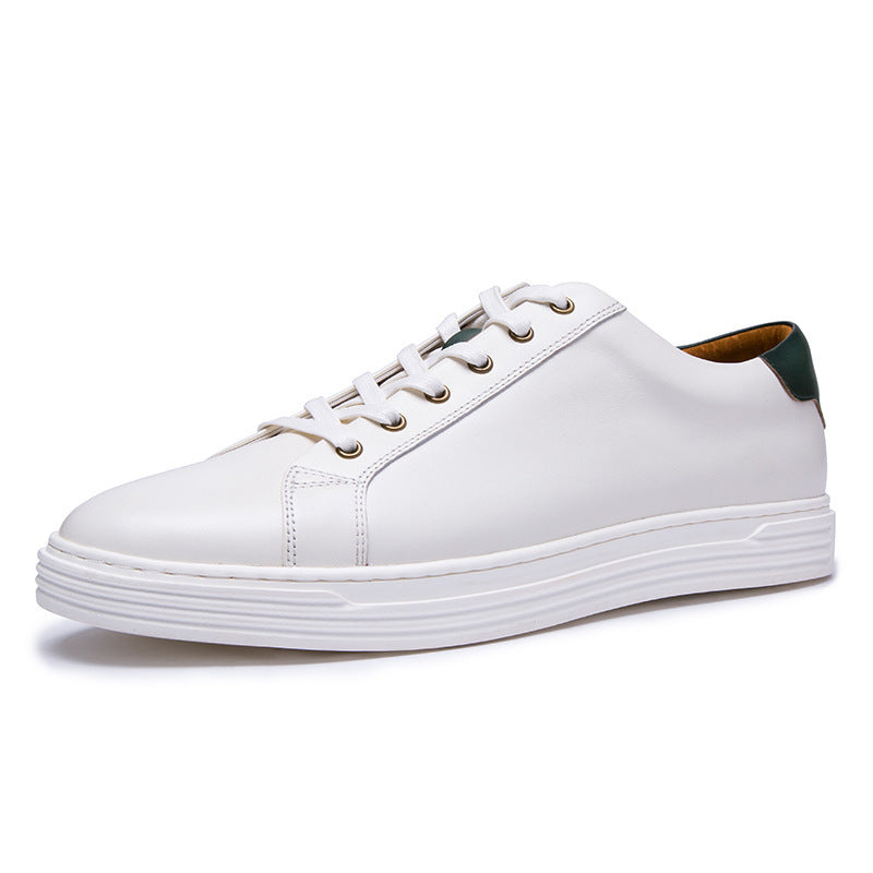 Men’s Spring & Summer Colorblock Leather Sports Shoes