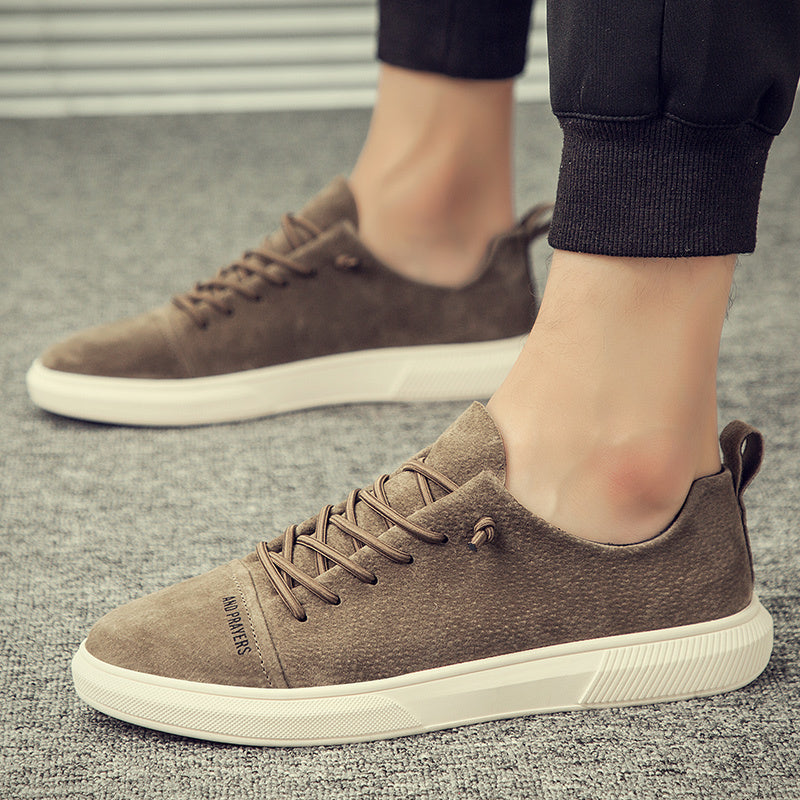 Simple Retro British Casual Shoes Double Pigskin Upper