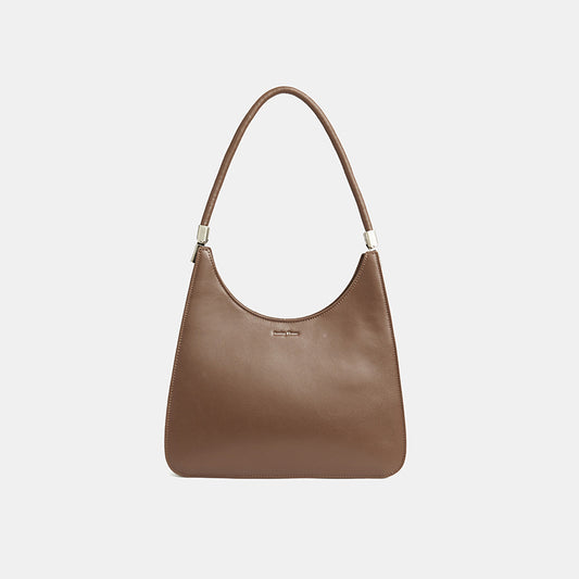 Trendy Female Cowhide Leather Shoulder Bag, Soft