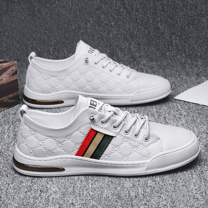 Men’s Casual Leather Board Shoes Breathable Style