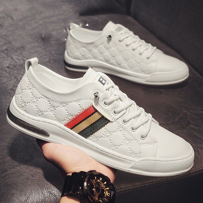 Men’s Casual Leather Board Shoes Breathable Style