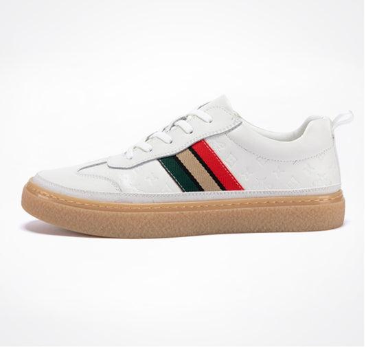 Men’s Korean High-Top Casual Sneakers with Mid Heel
