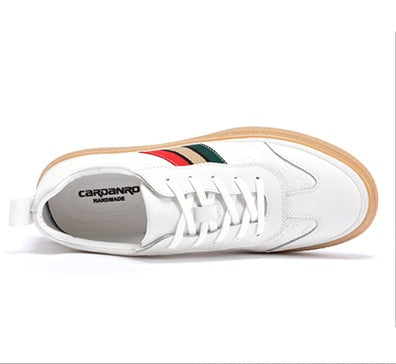 Men’s Korean High-Top Casual Sneakers with Mid Heel