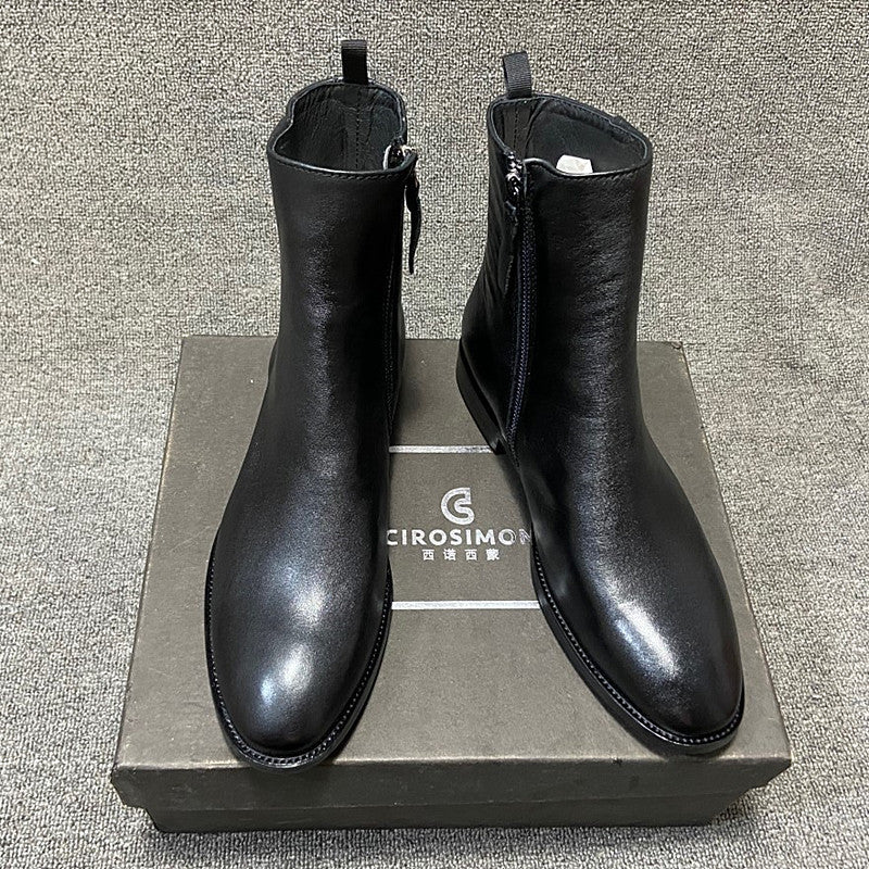 Korean Style High-Top Zipper Martin Boots | Multi Colors