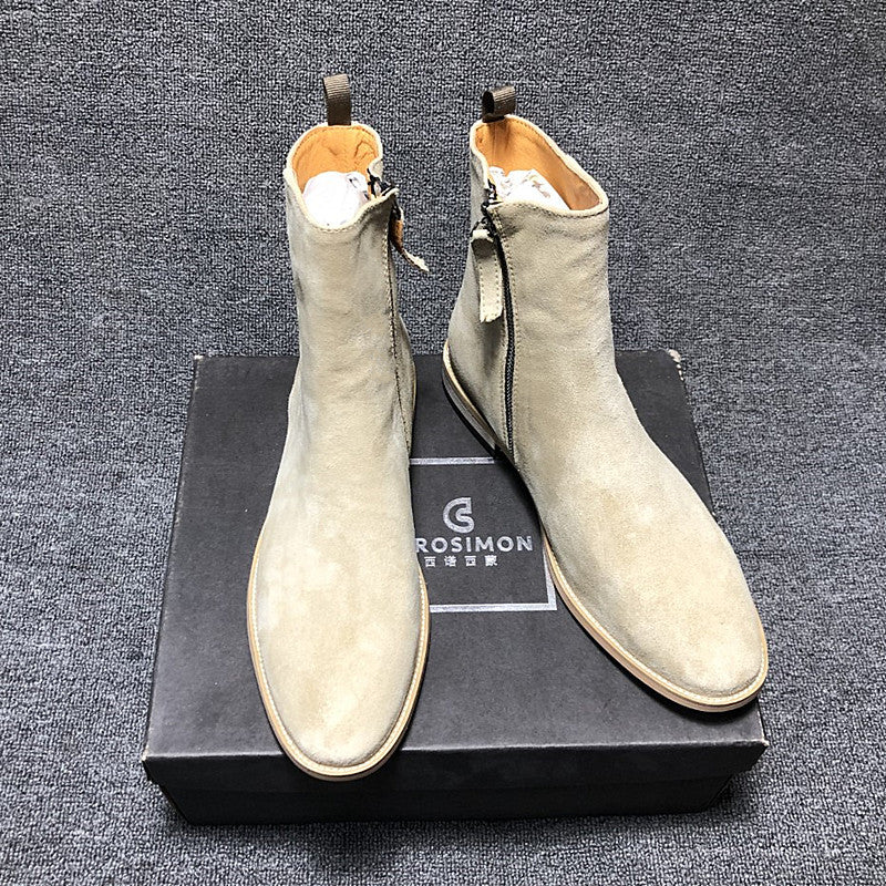 Korean Style High-Top Zipper Martin Boots | Multi Colors