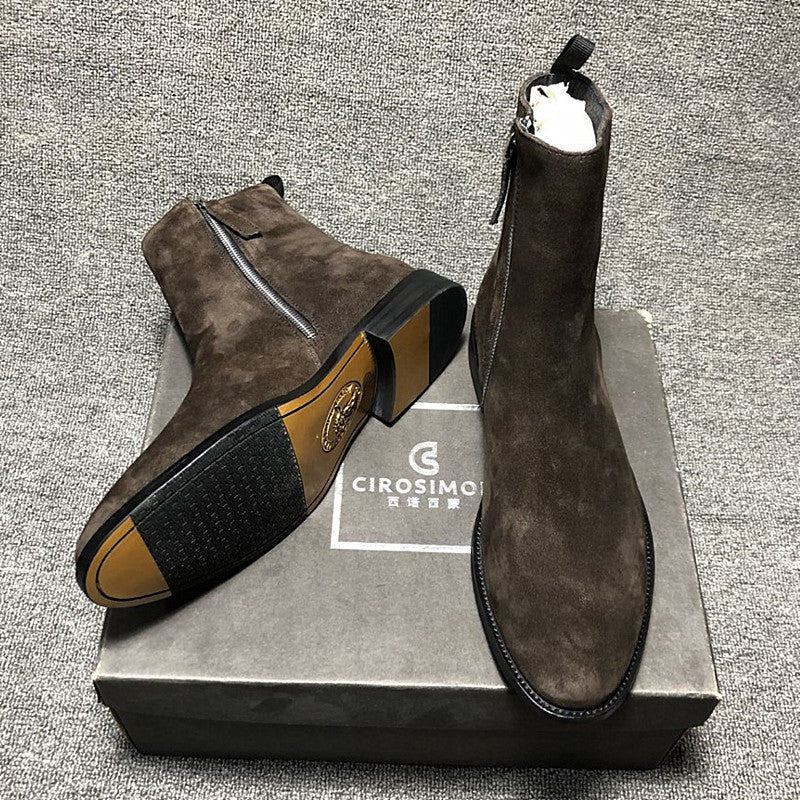 Korean Style High-Top Zipper Martin Boots | Multi Colors